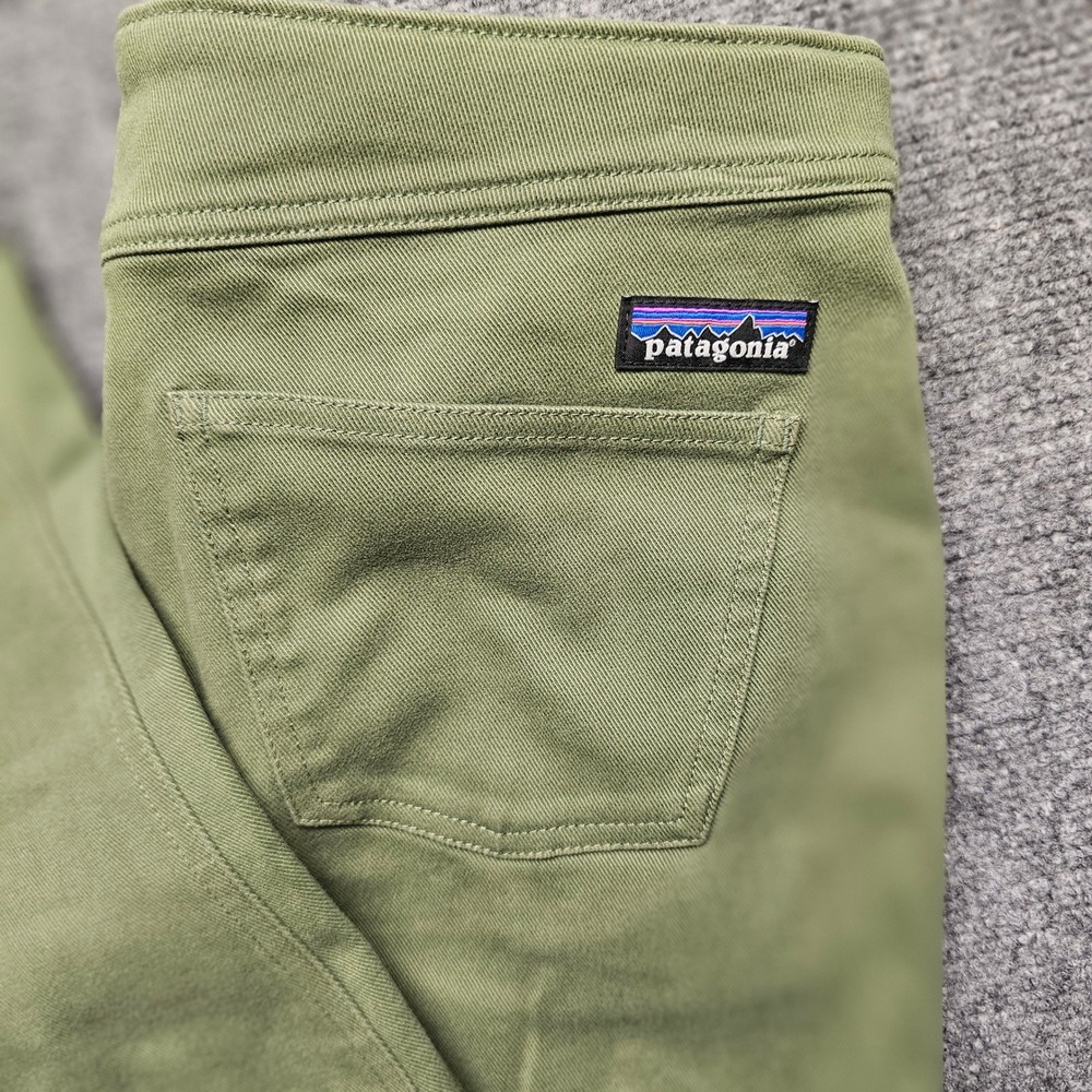 Patagonia Worn Wear Womens 6 Utility Pants Green Articulated Knee Slim Hiking